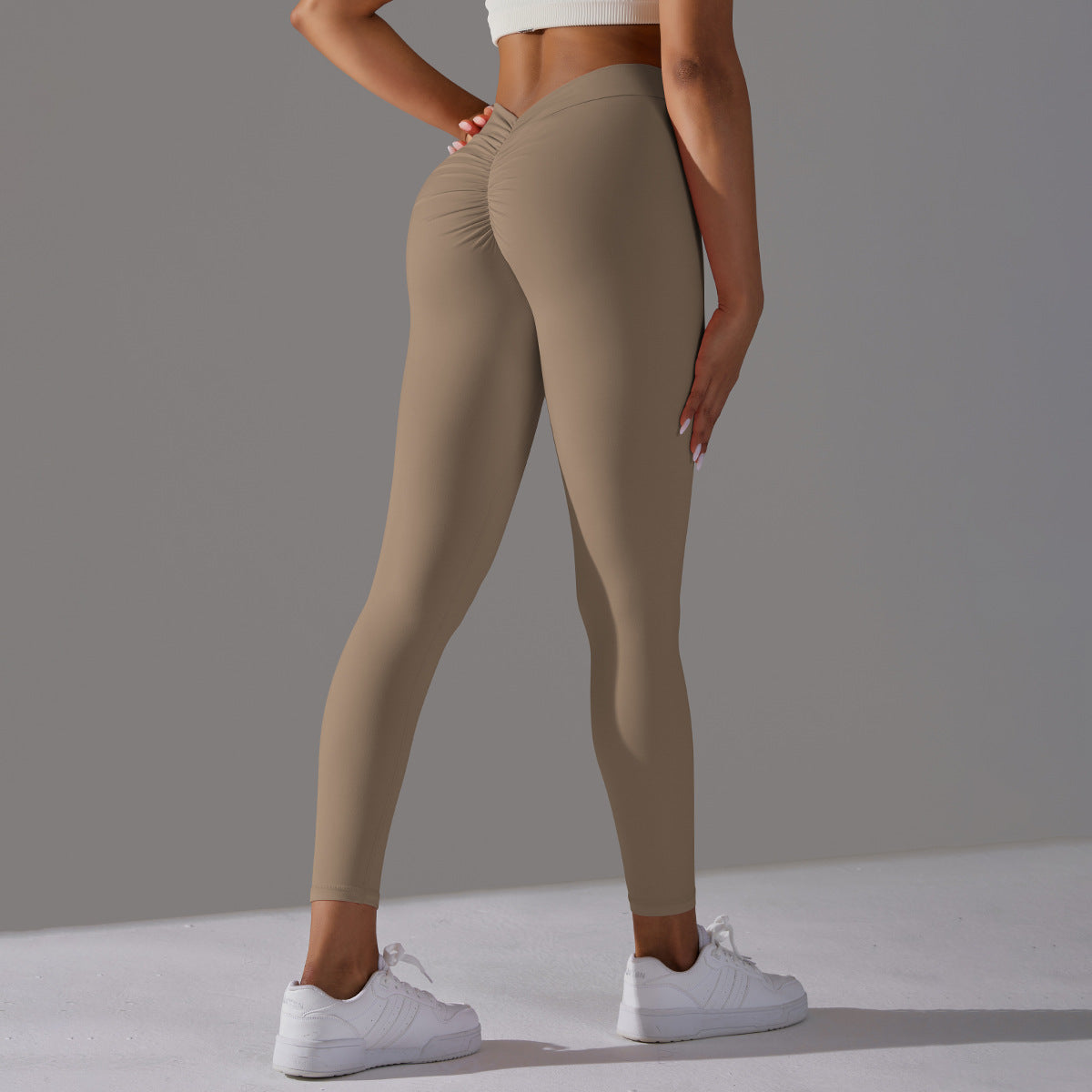 V-Back High Waisted Leggings