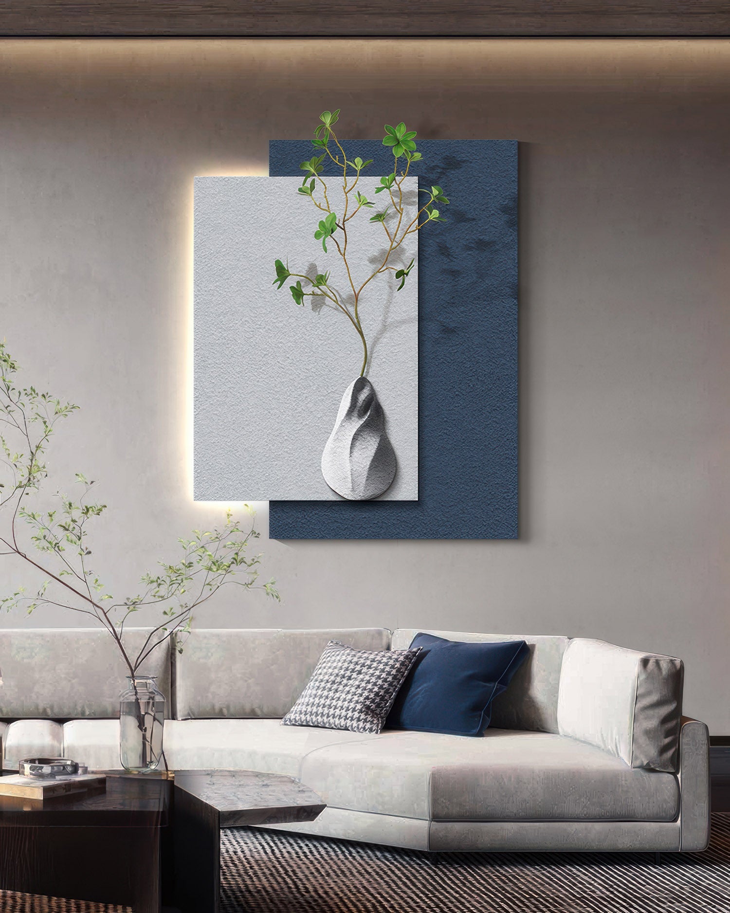 Sophisticated Minimalist Texture Wall Art Canvas