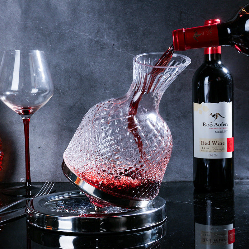 Omnicks™ Top Shelf 360° Spinning Decanter (Wine or Spirits)