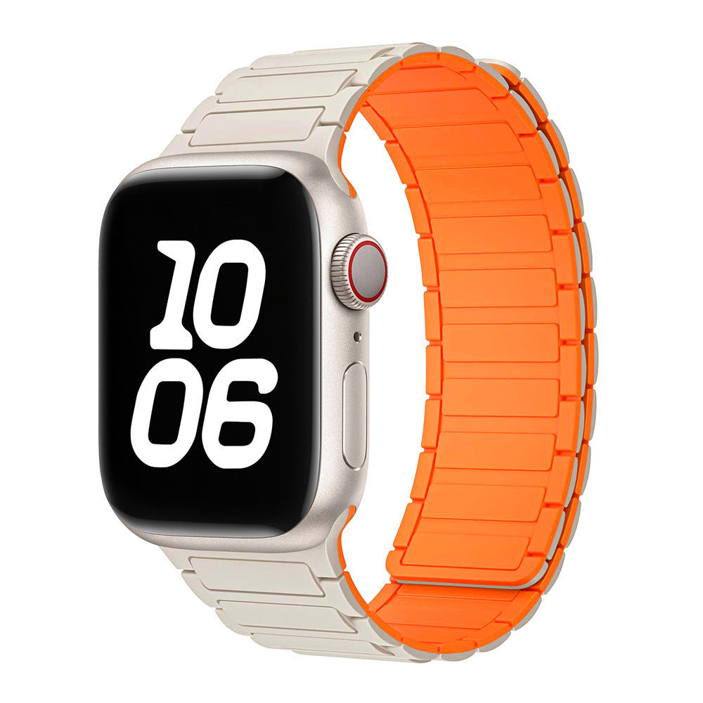 Bande Boucle Magnétique en Silicone pour Apple Watch