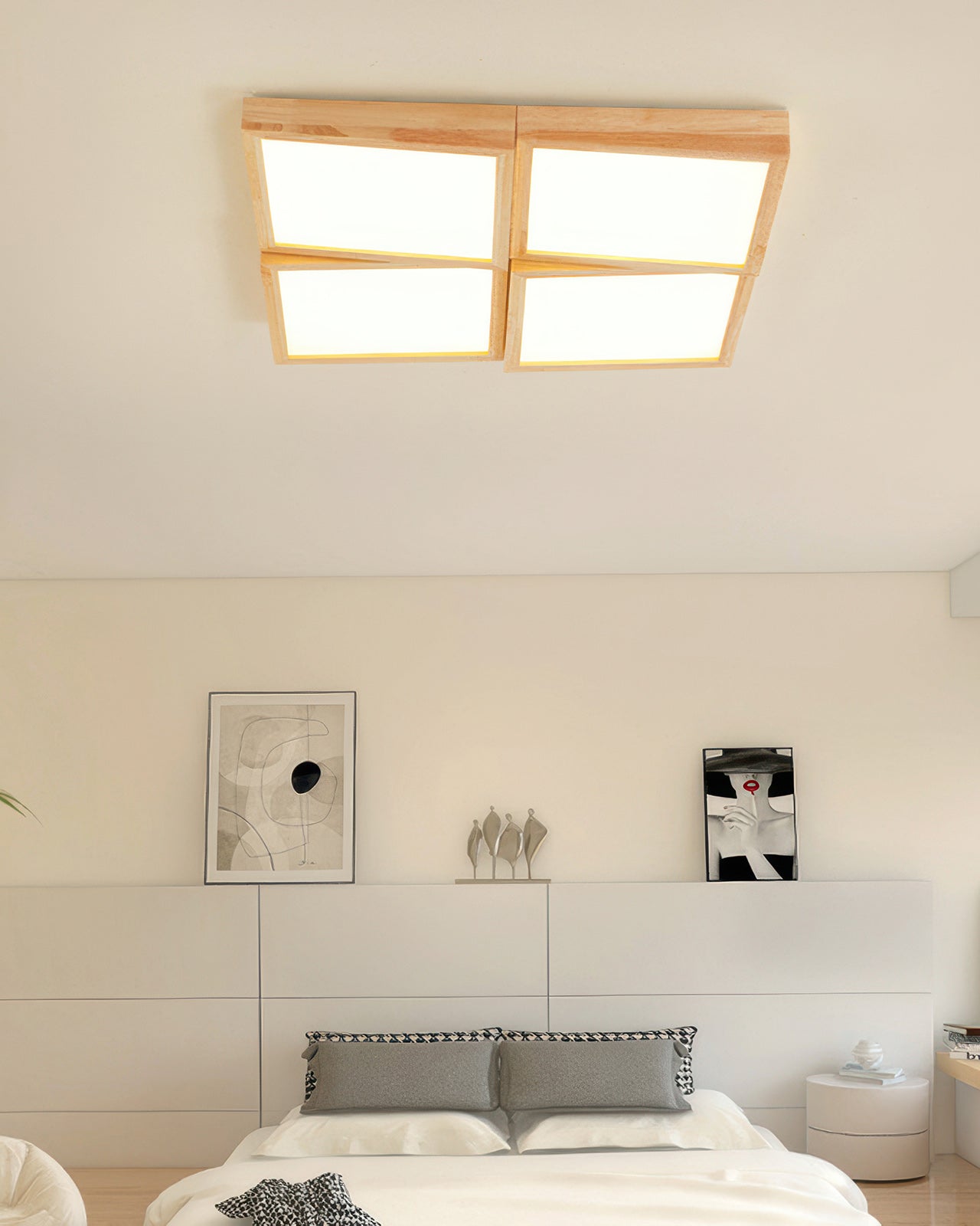 Walnoot Modernistische Plafondlamp