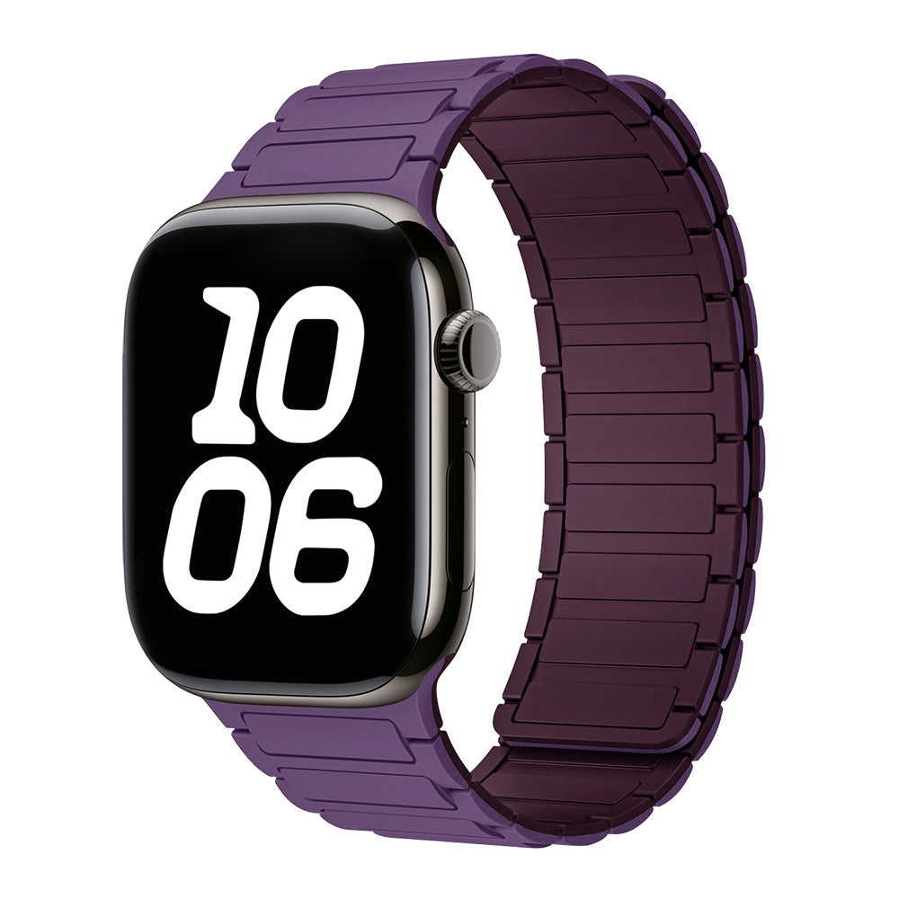 Bande Boucle Magnétique en Silicone pour Apple Watch