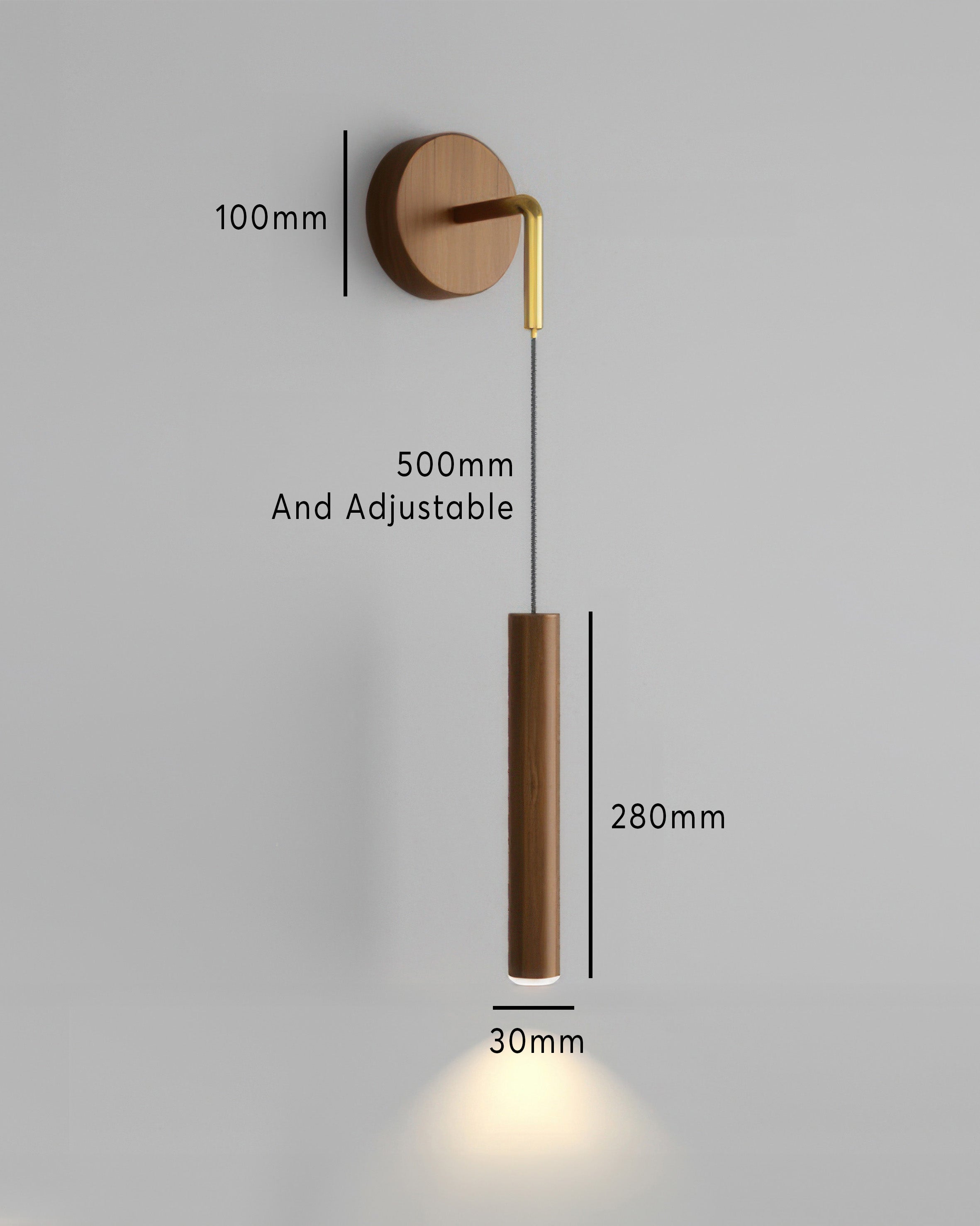 Modern Cylinder LED vägglampa monterad lampa