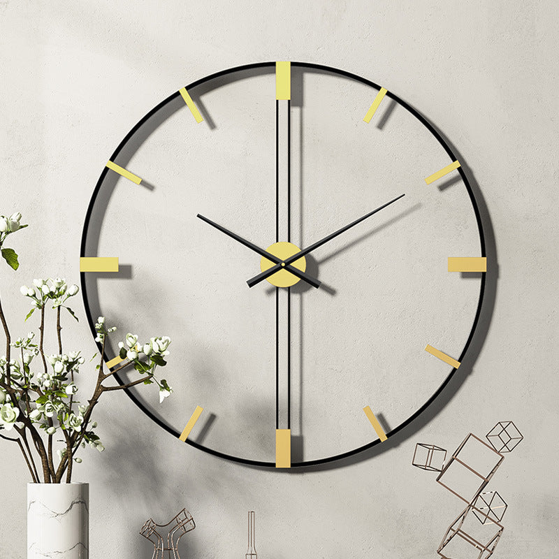 Horloge murale moderne de grande taille pour salon 24 pouces