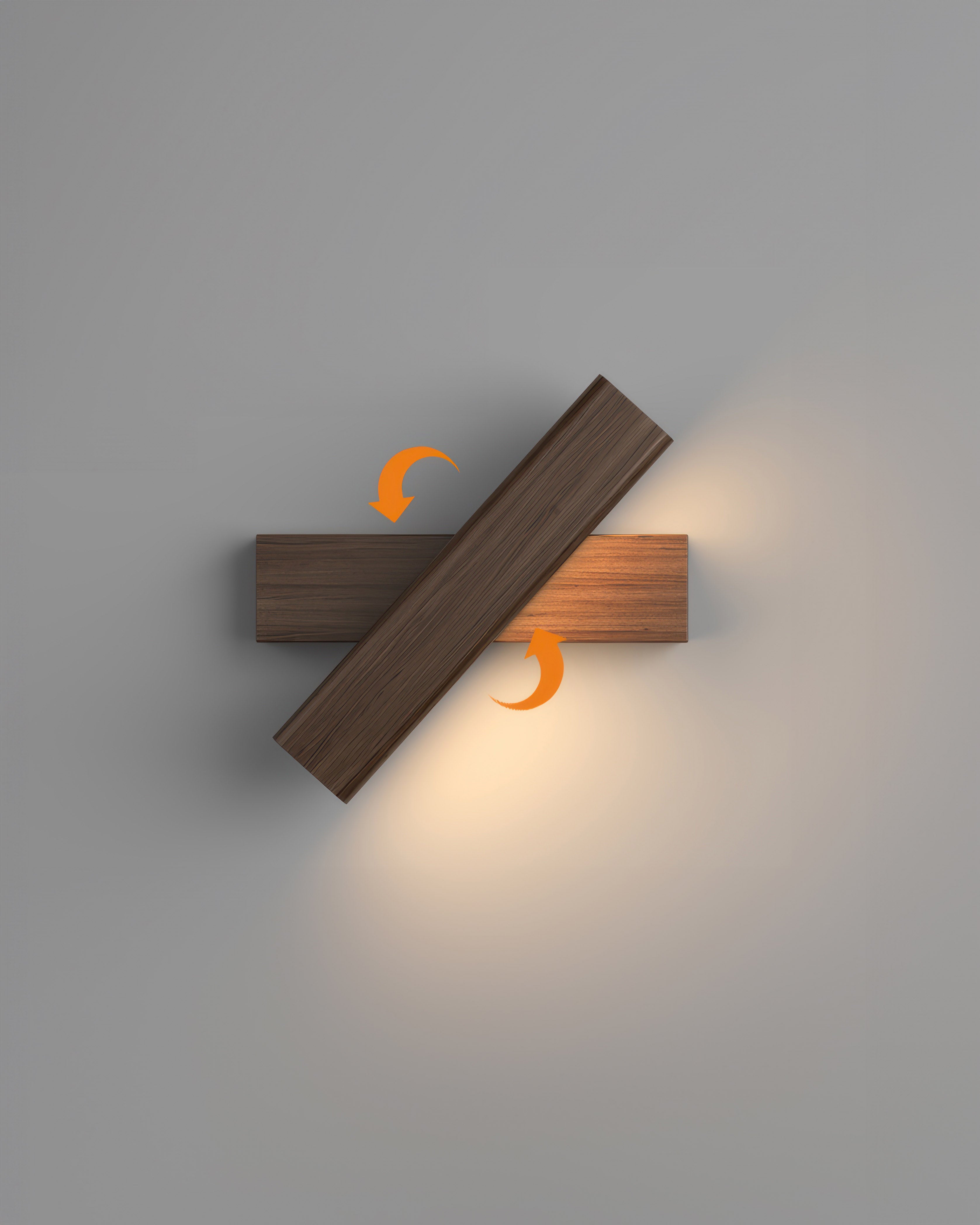 Nordic Wood Grain Roterbar Vägglampa