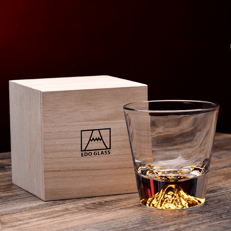 Japanese Mount Fuji Whisky Glass Sets