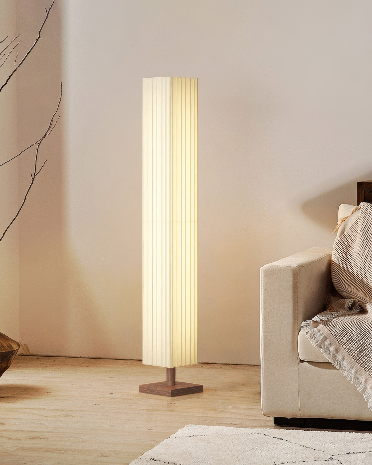 Eenvoud Oosterse Wabi-Sabi vloerlamp