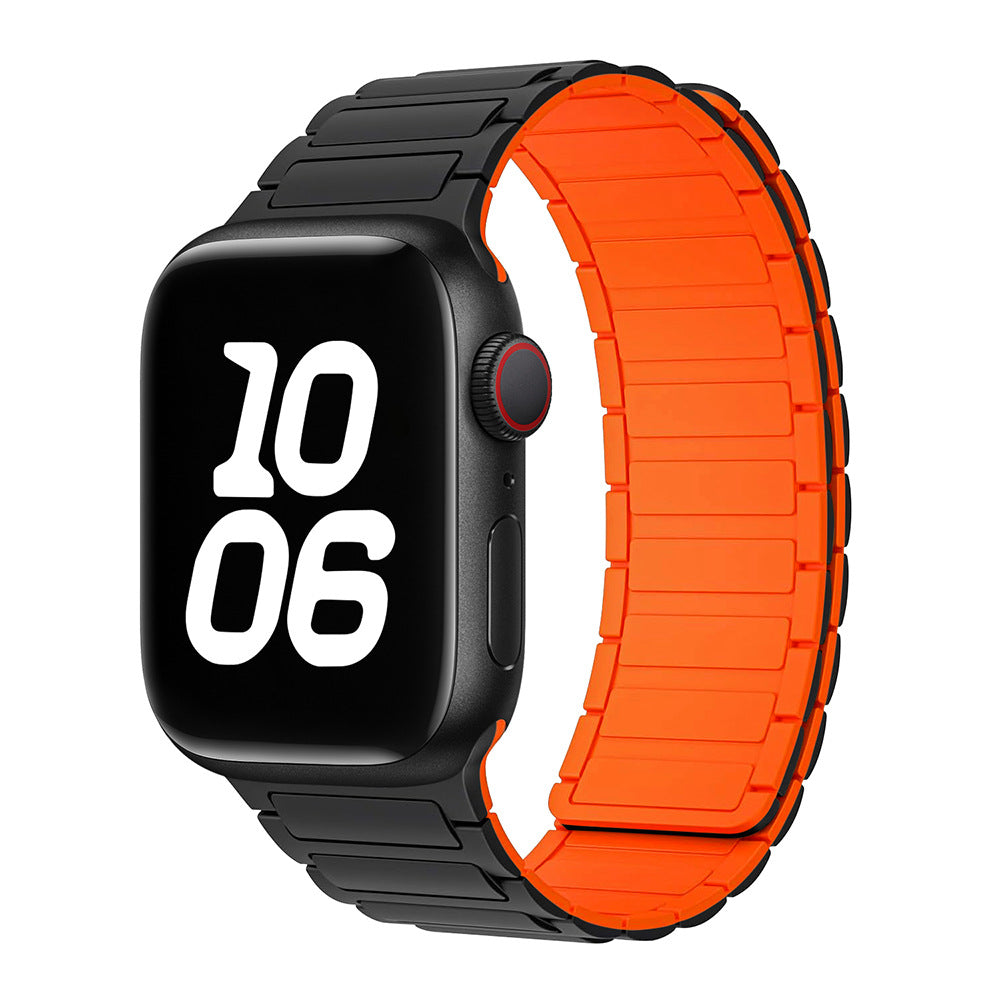 Bande Boucle Magnétique en Silicone pour Apple Watch