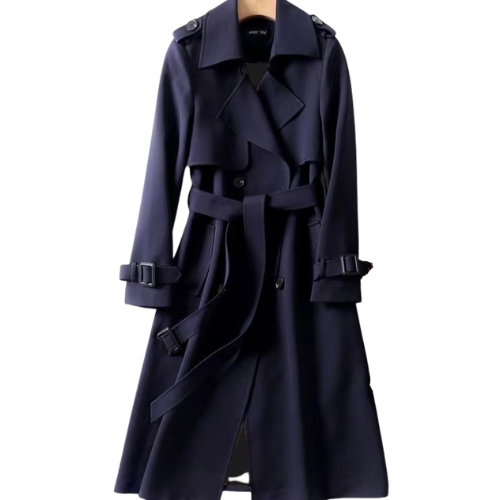 Fiona Britse stijl herfst trenchcoat/jasje met dubbele knopen