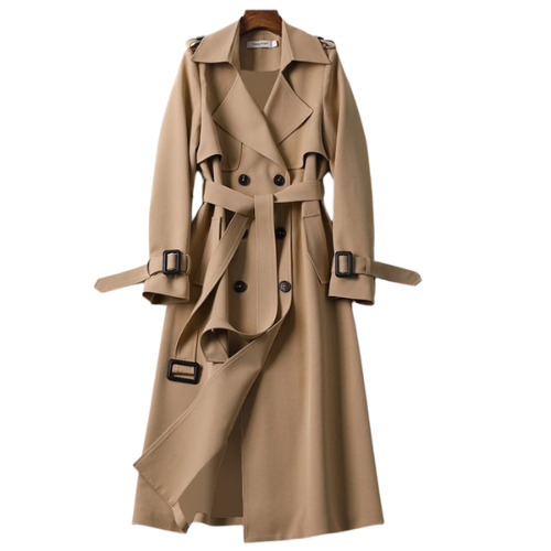 Fiona Britse stijl herfst trenchcoat/jasje met dubbele knopen