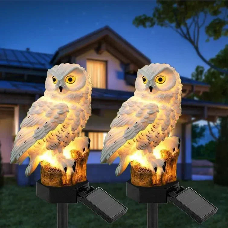 Owlight - Tuinlamp op zonne-energie met decoratieve paal