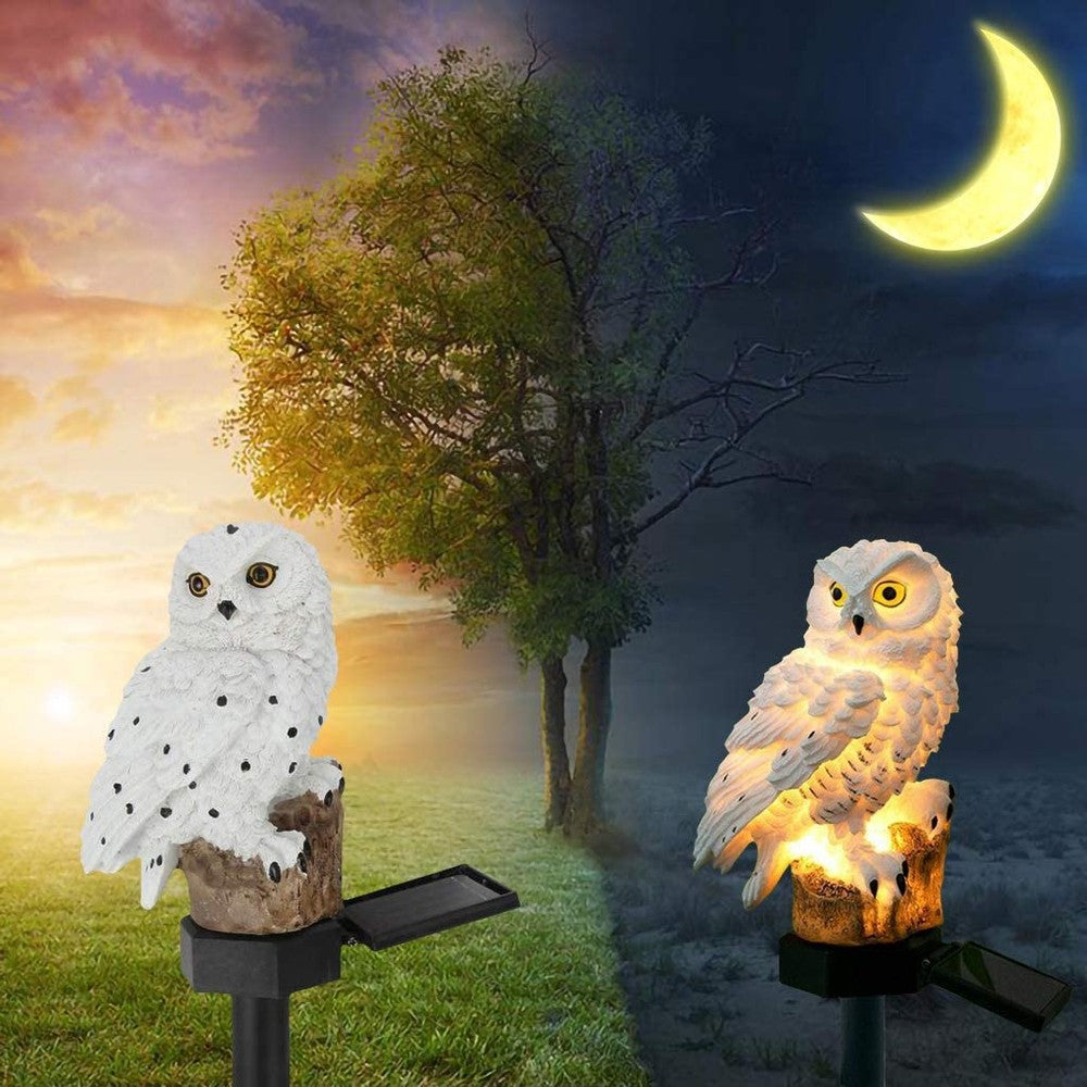 Owlight - Lampe solaire de jardin avec poteau décoratif