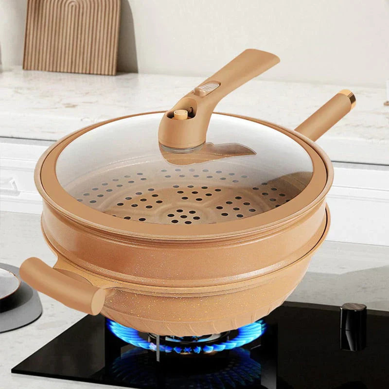 Eco Cuisine - Wok Premium pour toutes les sources de chaleur