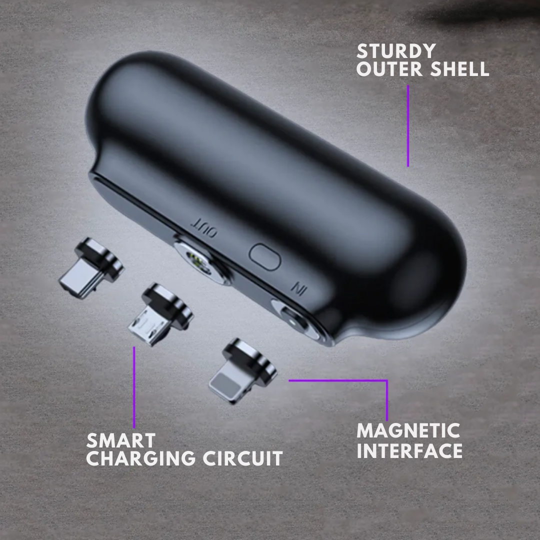 Universal Magnetic Mini Power Bank – Stay Charged Anywhere!