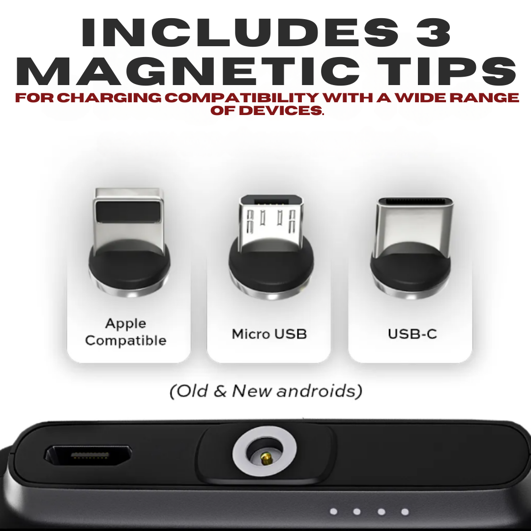 Universal Magnetic Mini Power Bank – Stay Charged Anywhere!