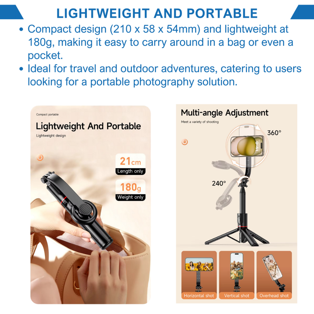 StreamFlex™ - MAGNETNI SELFIE TRIPOD