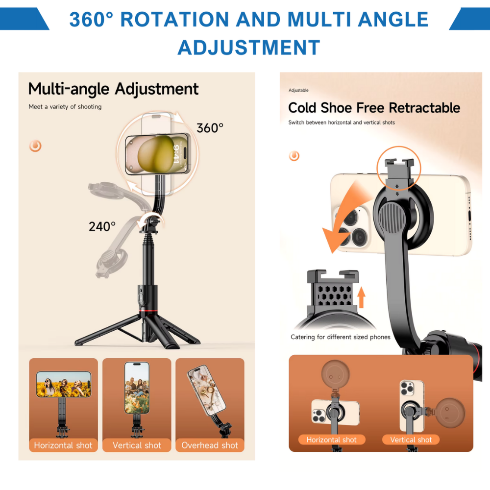 StreamFlex™ - MAGNETNI SELFIE TRIPOD