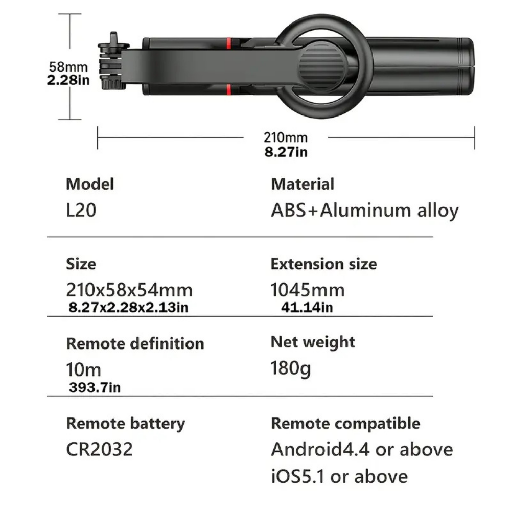 StreamFlex™ - MAGNETNI SELFIE TRIPOD