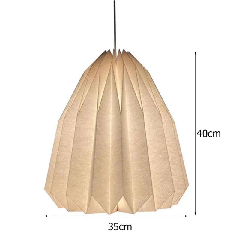 OrigamiLight - Abat-jour en papier pour lanterne nordique moderne