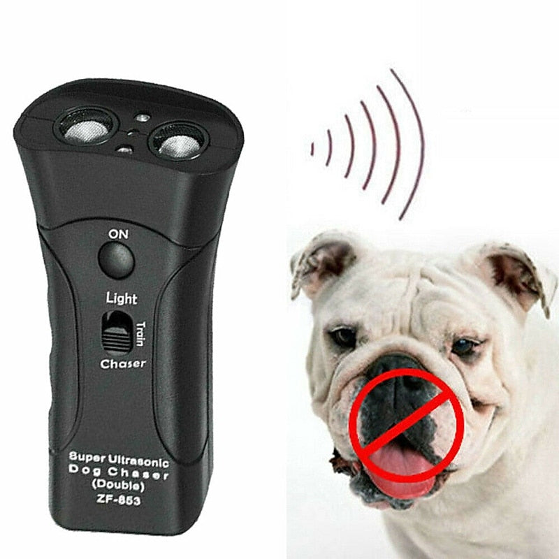 Ny Ultrasonic Dog Chaser - Aggressive Attack Repeller og træner