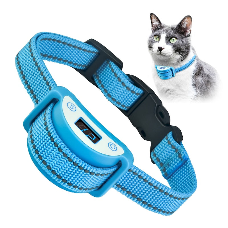 Cat Anti-Meowing Collar - Ljud, vibration, chocklägen