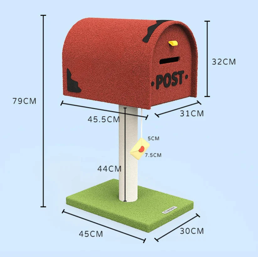 Postaláda Macska Kaparóoszlop