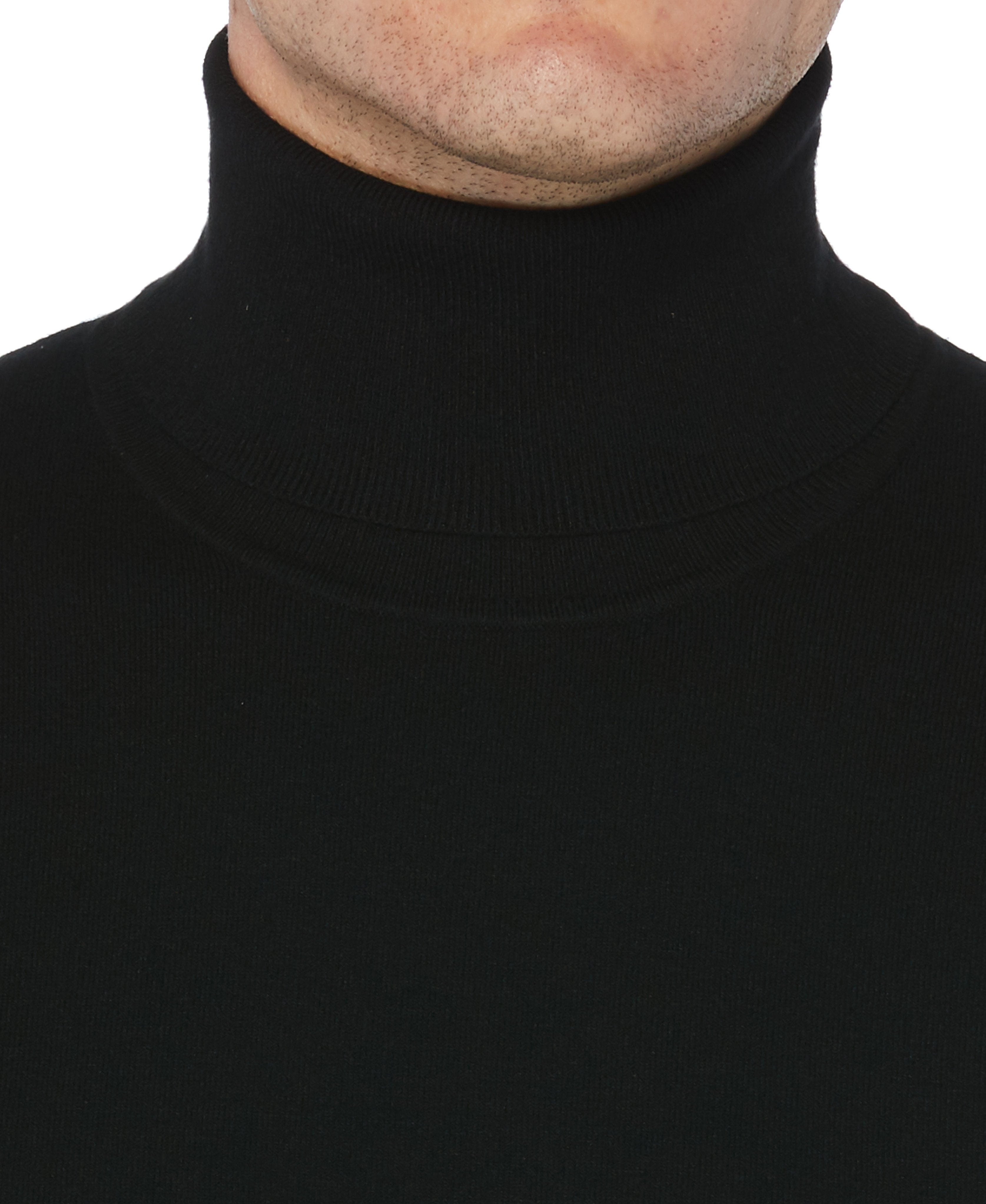 Solid Tech Knit Turtleneck Sweater