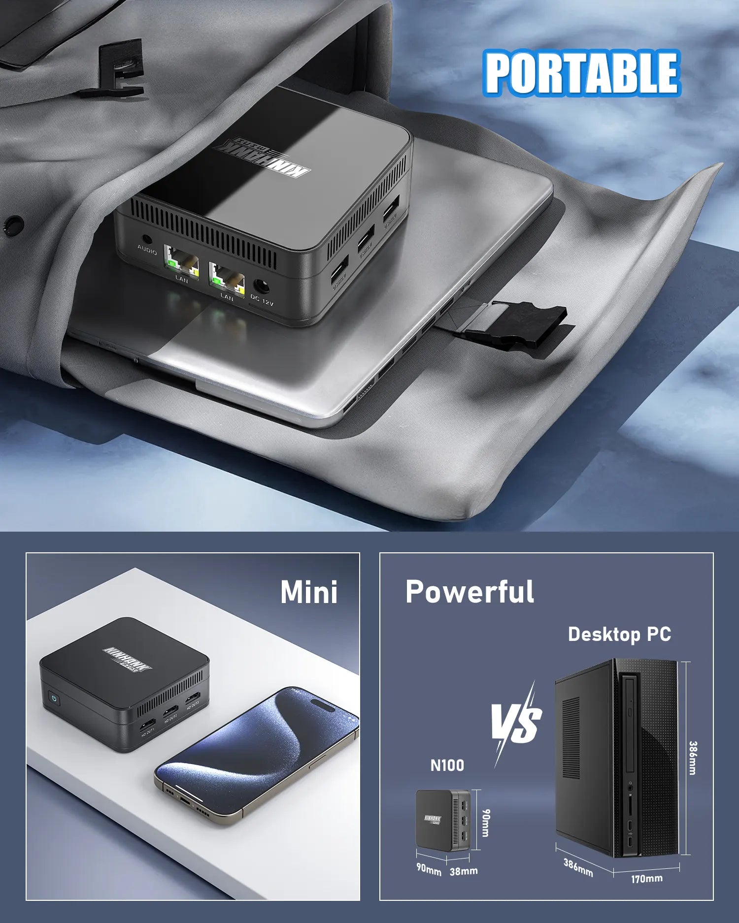 Mini PC Super Console KP100 (16GB+512GB)