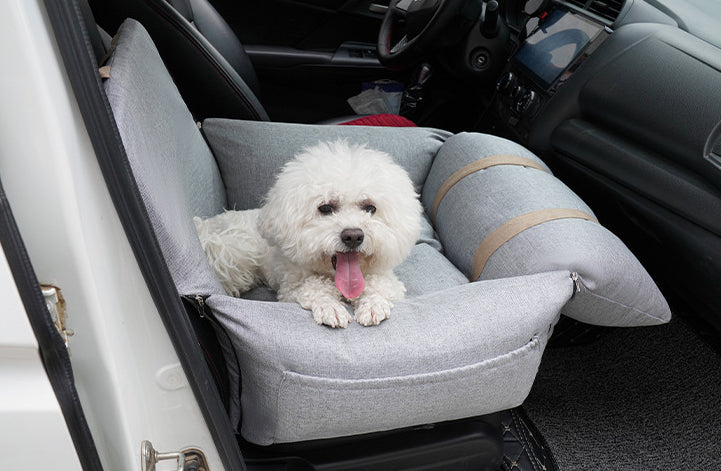 Siège d'auto pour chien haut de gamme - confortable, sécurisé et élégant