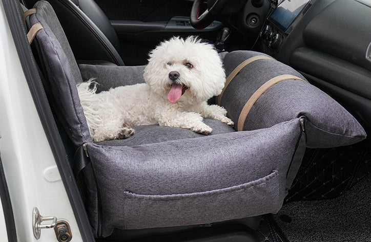 Siège d'auto pour chien haut de gamme - confortable, sécurisé et élégant