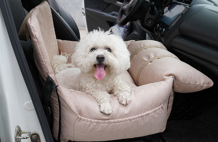 Siège d'auto pour chien haut de gamme - confortable, sécurisé et élégant