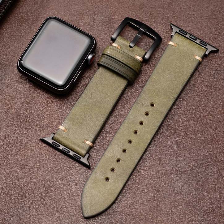 Premium Italian Leather Apple Watch Band