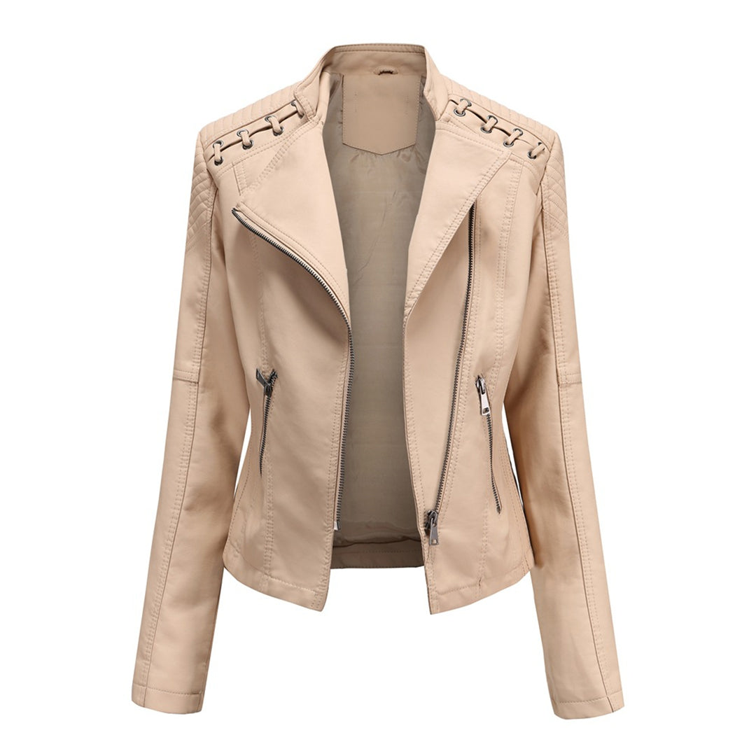 MARIE - Chaqueta de cuero con estilo