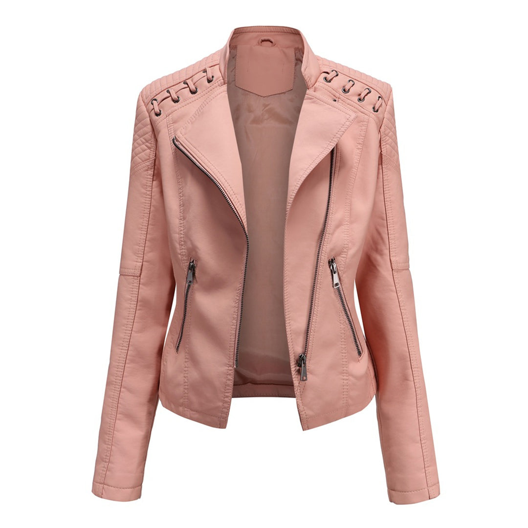 MARIE - Chaqueta de cuero con estilo