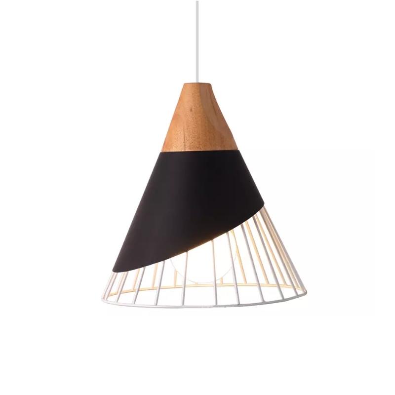 Lampade a sospensione in legno industriale nordico