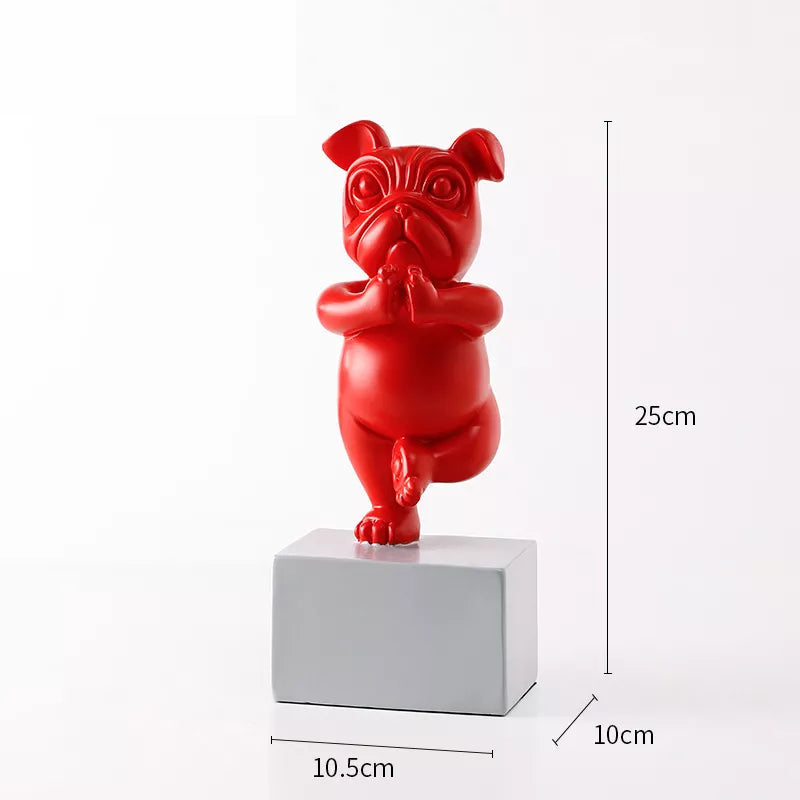 Statuetta di cane yoga