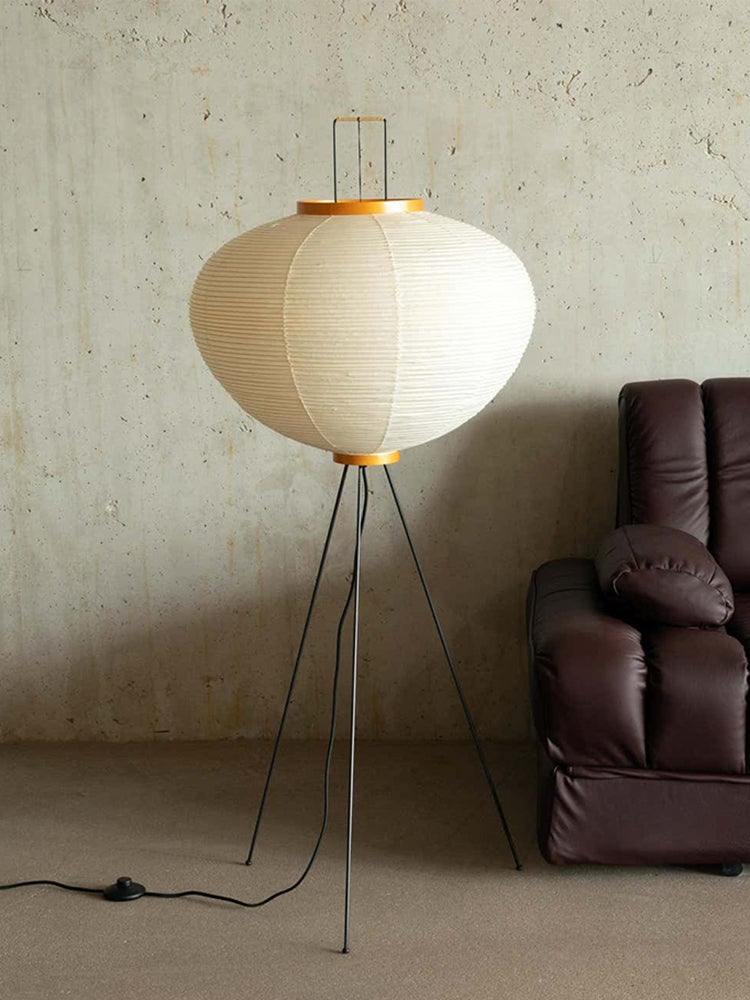 Lampadaire en papier de riz