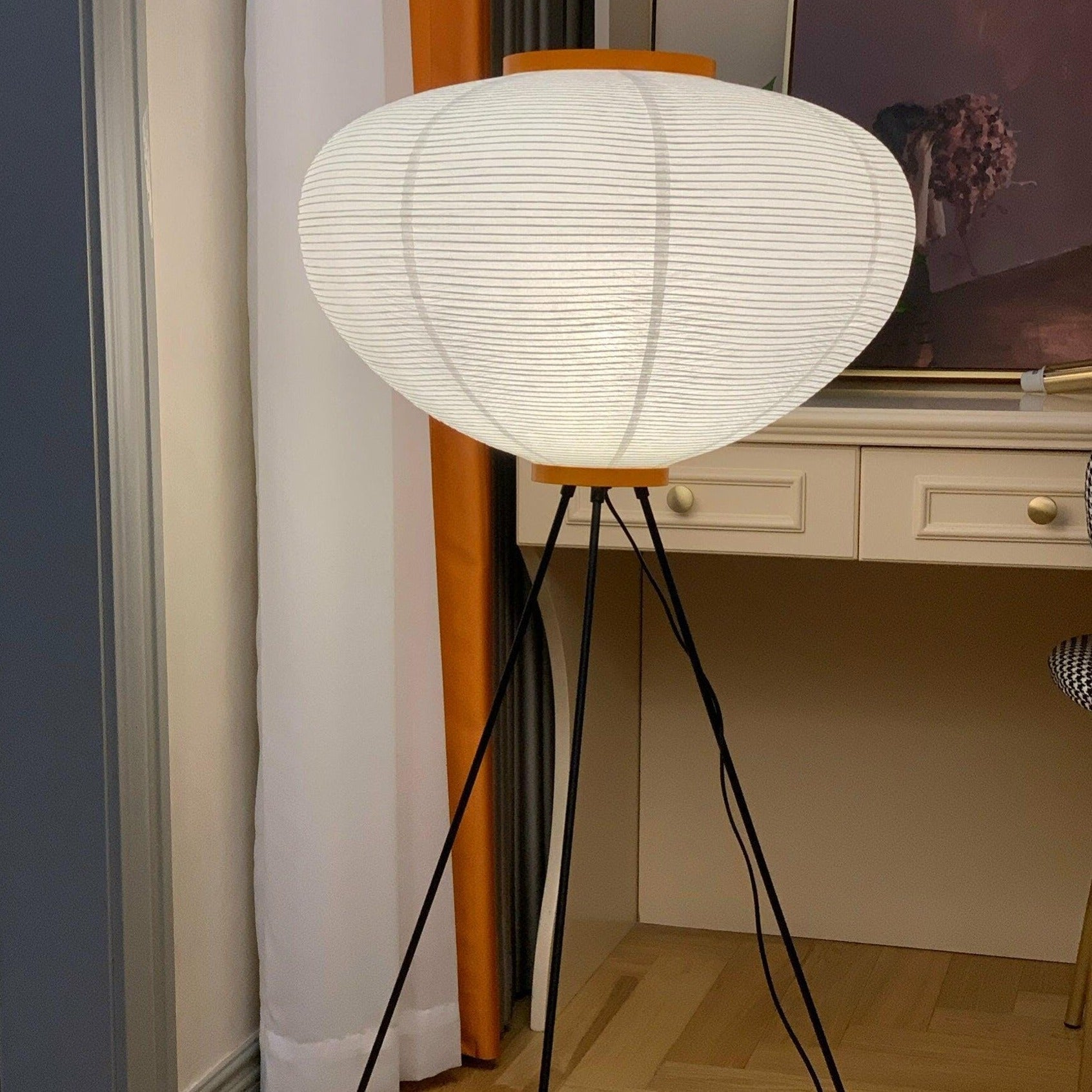 Rijstpapieren vloerlamp