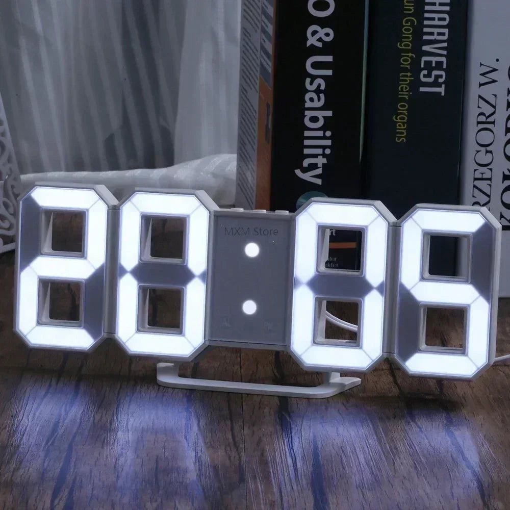 NeoTime – Reloj electrónico LED 3D para decoración de interiores