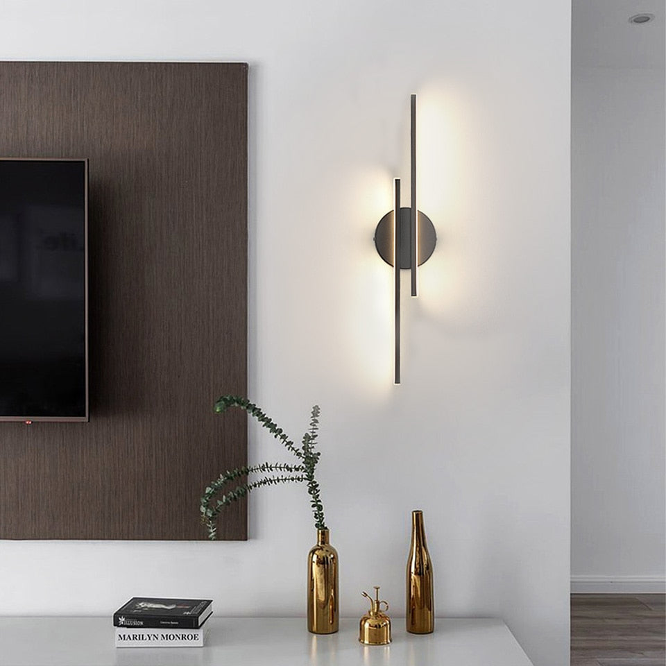 AiS Domine - LED-dimbare wandlamp met ontspiegeld ontwerp