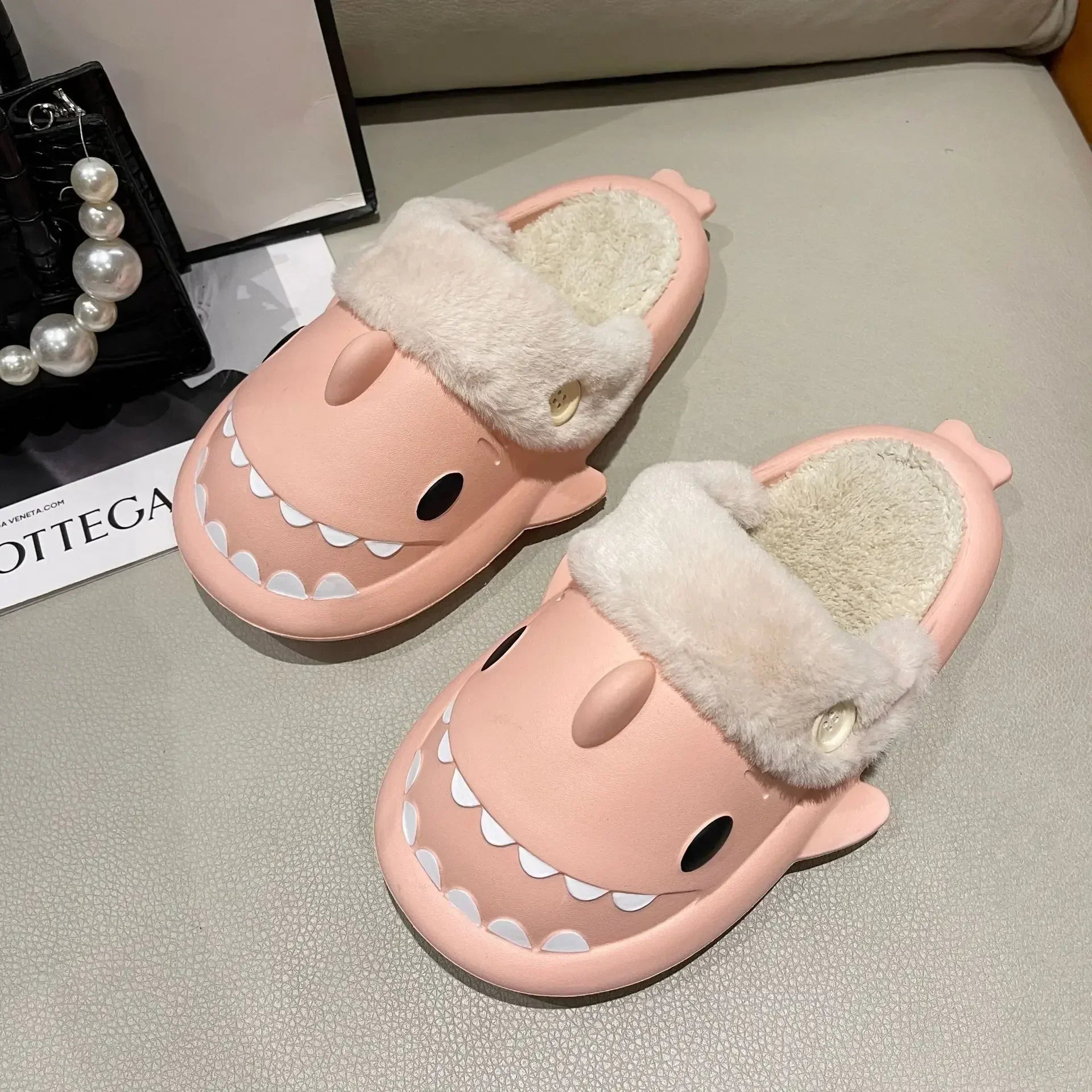 SharkSlides - Jolies pantoufles en coton