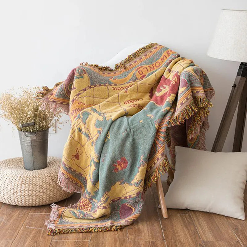 Explorer's Map Throw Filt