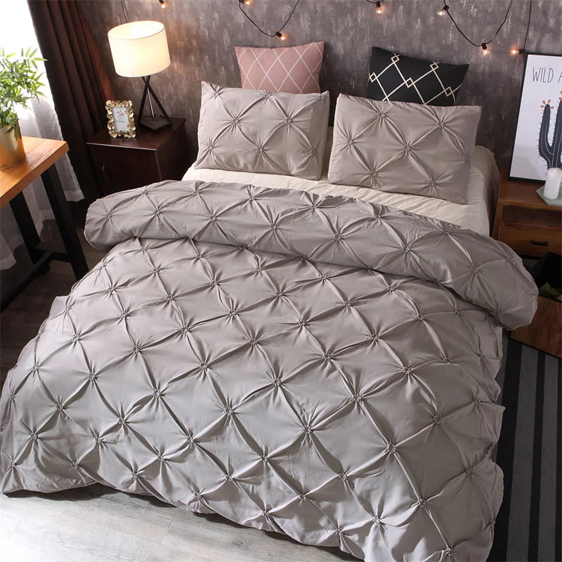 Diamond Pintuck Duvet Cover 3-delt Sengesett