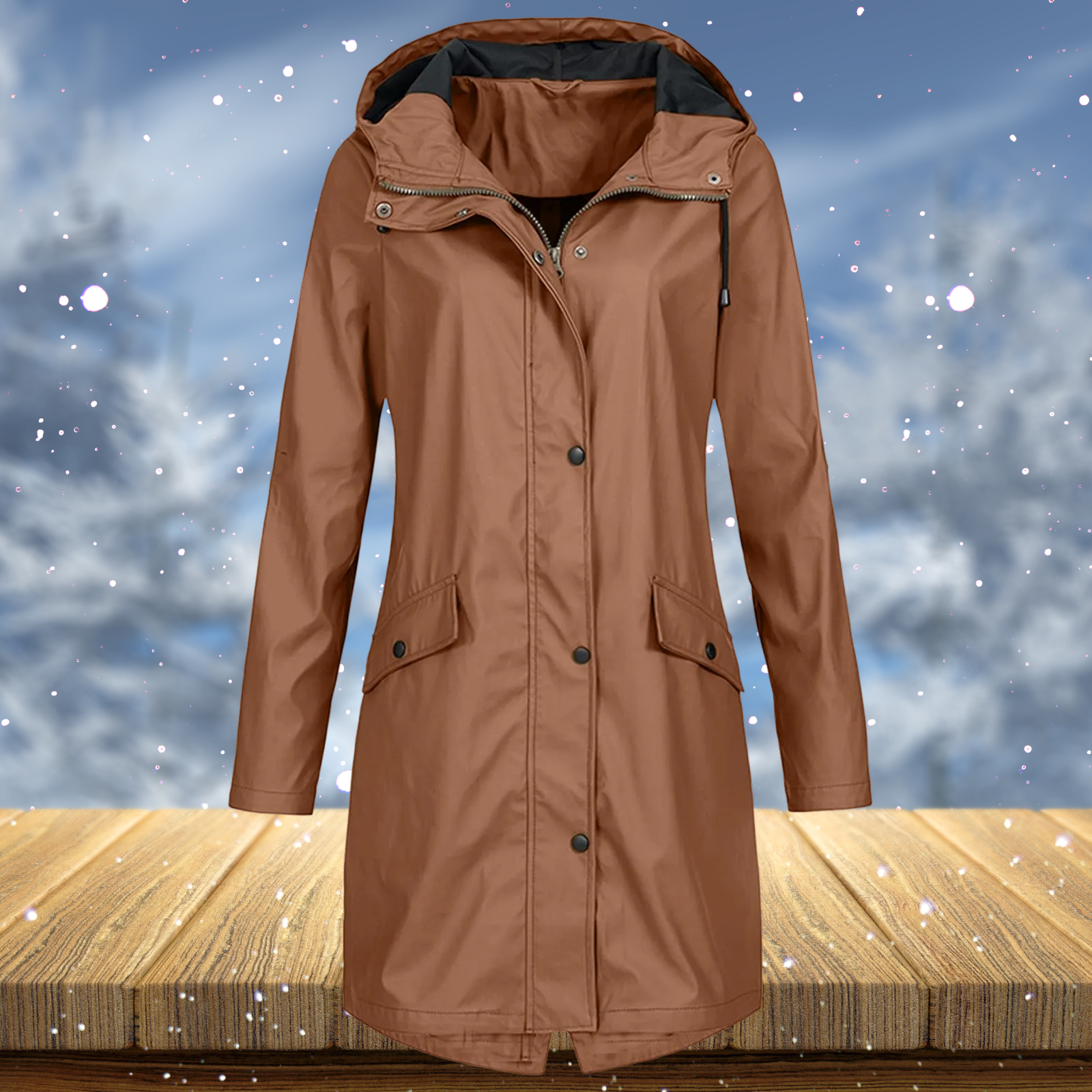 Zenith - Chaqueta/impermeable larga cortavientos