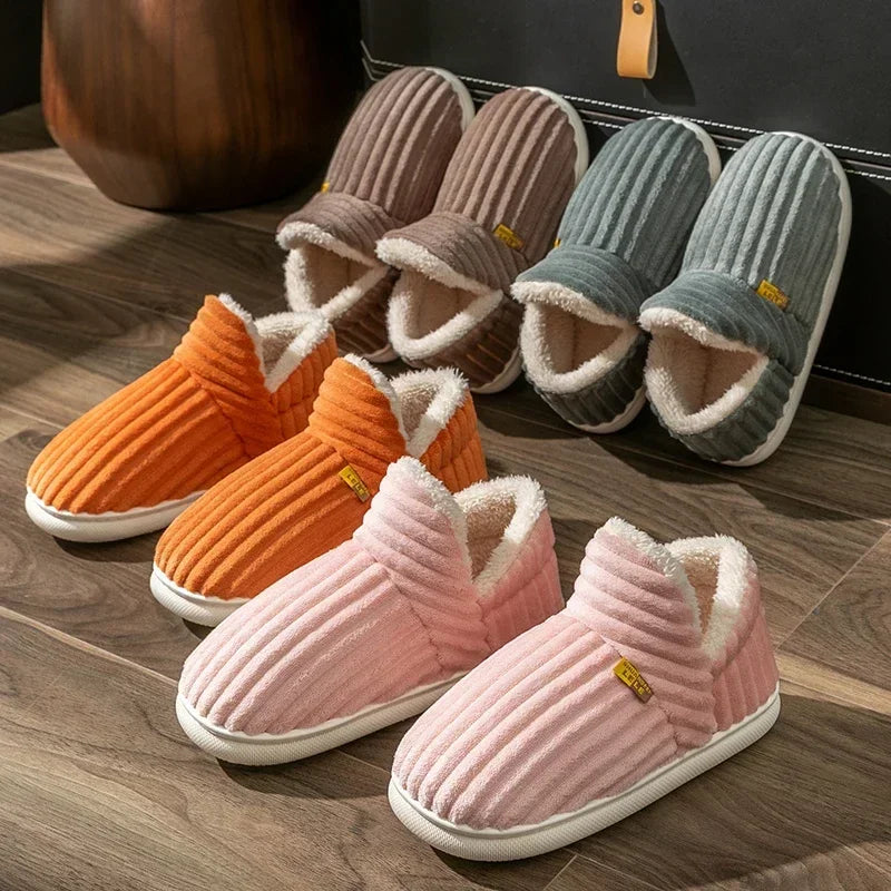 Pantofole di peluche CozyMax | Scarpe da interno in cotone antiscivolo ultra calde