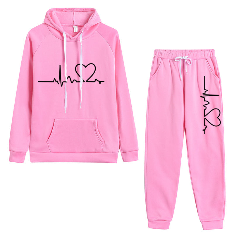 Aangename en comfortabele set | Zachte hoodie + lange broek