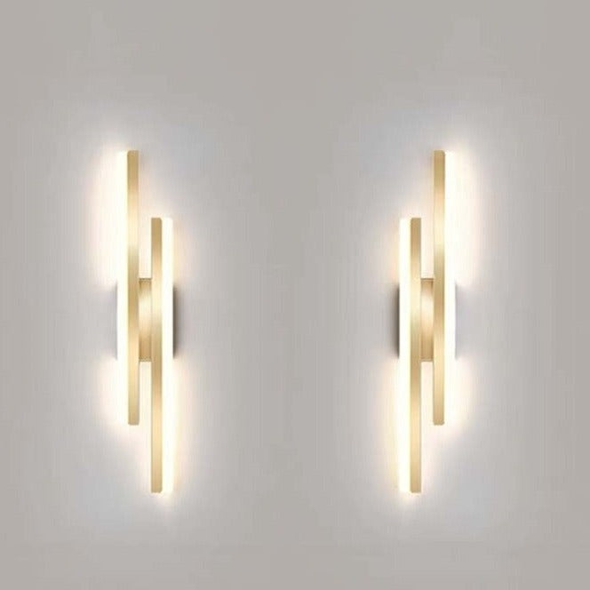 Lámpara de pared LED moderna - Luz larga con rayas