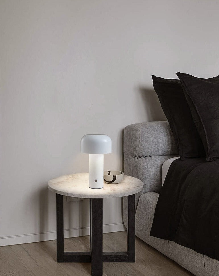 Lampe de table sans fil champignon de style italien