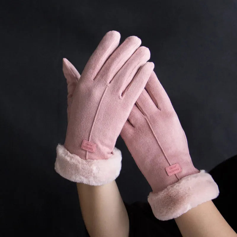 Guantes de invierno clásicos de polar