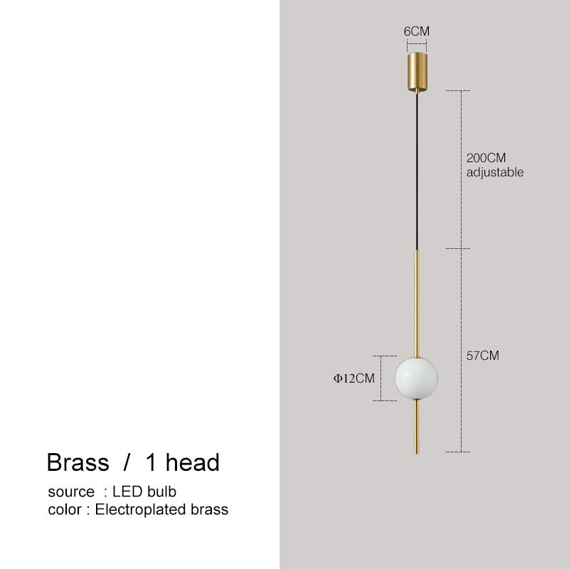 Moole Doon - Nordic Simple Glass Ball Pendel Lights